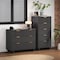 Manhattan Comfort Granville Dark Grey 5-Drawer Tall Dresser and 3-Drawer Standard Dresser, Set of 2 GRAN015 - alternate 1